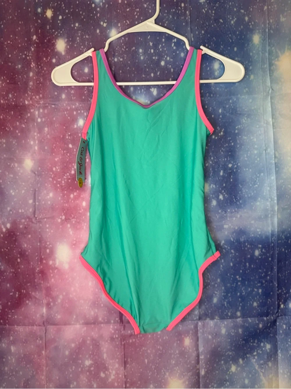New cat & Jack one piece swimsuit size girls large